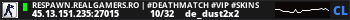 RESPAWN.REALGAMERS.RO | #DeathMatch #Vip #Skins