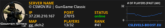 © CSMOV.RU | GunGame Classic ★