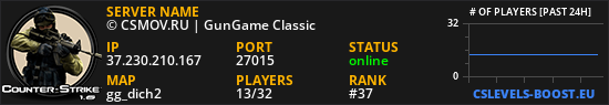 © CSMOV.RU | GunGame Classic ★