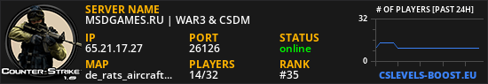 MSDGAMES.RU | WAR3 & CSDM