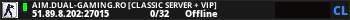AIM.DUAL-GAMING.RO [CLASSIC SERVER + VIP]