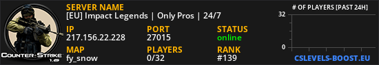 [EU] Impact Legends | Only Pros | 24/7