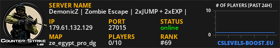 DemonicZ | Zombie Escape | 2xJUMP + 2xEXP |