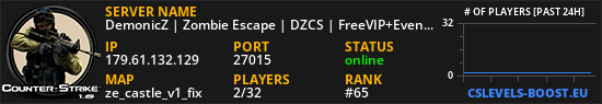 DemonicZ | Zombie Escape | DZCS | FreeVIP+Events+FastDL |