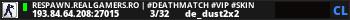 RESPAWN.REALGAMERS.RO | #DeathMatch #Vip #Skin