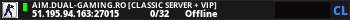 AIM.DUAL-GAMING.RO [CLASSIC SERVER + VIP]