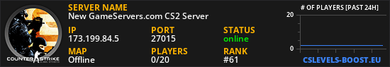 New GameServers.com CS2 Server