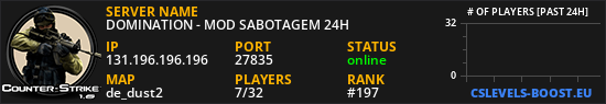DOMINATION - MOD SABOTAGEM 24H