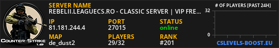 REBELII.LEAGUECS.RO - CLASSIC SERVER | VIP FREE