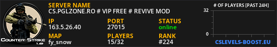 CS.PGLZONE.RO # VIP FREE # REVIVE MOD
