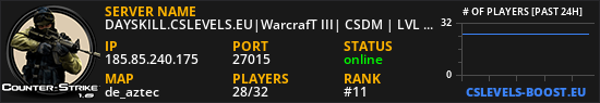 DAYSKILL.CSLEVELS.EU|WarcrafT III| CSDM | LVL 202