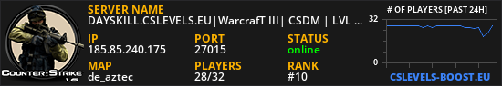 DAYSKILL.CSLEVELS.EU|WarcrafT III| CSDM | LVL 202