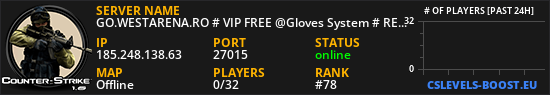 GO.WESTARENA.RO # VIP FREE @Gloves System # REVIVE SYSTEM