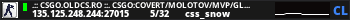 .:: CSGO.OLDCS.RO ::. CSGO:COVERT/MOLOTOV/MVP/GLOVE-SYSTEM