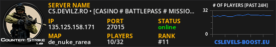CS.DEVILZ.RO • [CASINO # BATTLEPASS # MISSIONS # SKINS]