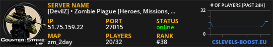 [DevilZ] • Zombie Plague [Heroes, Missions, VIP, Fast AP, Casino, Pets]