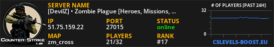 [DevilZ] • Zombie Plague [Heroes, Missions, VIP, Fast AP, Casino, Pets]