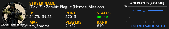 [DevilZ] • Zombie Plague [Heroes, Missions, VIP, Fast AP, Casino, Pets]