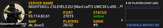 NIGHTSKILL.CSLEVELS.EU [WarCrafT3 UWC3X Lvl50+CSDM VIP FREE]