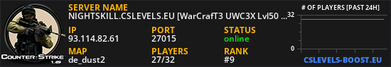 NIGHTSKILL.CSLEVELS.EU [WarCrafT3 UWC3X Lvl50 VIP FREE]