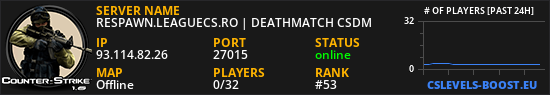 RESPAWN.LEAGUECS.RO | DEATHMATCH CSDM