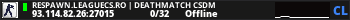 RESPAWN.LEAGUECS.RO | DEATHMATCH CSDM