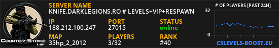 KNIFE.DARKLEGIONS.RO # LEVELS+VIP+RESPAWN