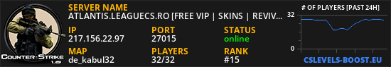 ATLANTIS.LEAGUECS.RO [FREE VIP | SKINS | REVIVE]