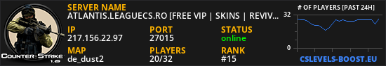 ATLANTIS.LEAGUECS.RO [FREE VIP | SKINS | REVIVE]