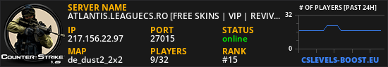 ATLANTIS.LEAGUECS.RO [FREE SKINS | VIP | REVIVE]